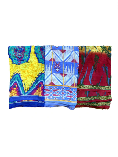 Set x3 Sarees Vintage de Algodón Nº 131