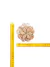 Aplique Chico Flor con Canutillos Rosa - comprar online