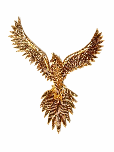 Aplique Mediano Fenix Dorado