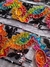 Tul Negro con Bordado Multicolor - comprar online