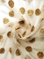 Tul Beige con Rosetas Doradas