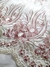 Tul Blanco Tiza con Bordado Rosa - comprar online