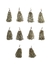 Tessel Canutillos Corto Plateado x 10 unidades
