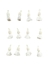 Tessel Mostacillas y Flecos Blanco x 12 unidades