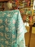 Poncho Largo Voal de Algodón Verde Turquesa - comprar online