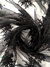 Tul Negro con Flores Negras en internet