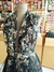 Tul Negro con Flores Doradas - comprar online
