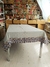 Mantel Tusor Gris con Block Print + Servilletas - comprar online