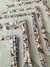 Mantel Tusor Gris con Block Print + Servilletas