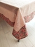 Mantel Gasa de algodón Rosa con Block Print + Servilletas - mgenindia