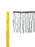 Galón con canutillos 16cm x 2.5 mt de largo - mgenindia