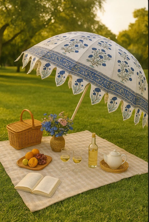 Sombrilla Azul y Blanca - comprar online