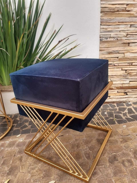 Puff Banqueta Quadrado Treliça Decor Varias Cores