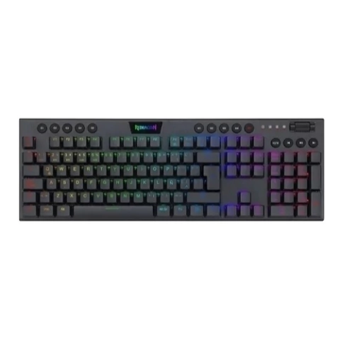 TECLADOS REDRAGON HORUS FS NEGRO RED SWITCH ESPAÑOL INALAMBRICO K618-RGB-SP RD