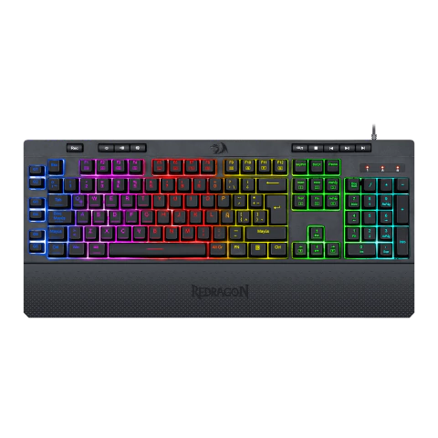 TECLADOS REDRAGON SHIVA NEGRO ESPAÑOL K512RGB-SP