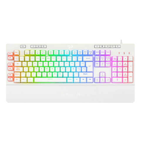 TECLADOS REDRAGON SHIVA BLANCO ESPAÑOL K512WRGB-SP