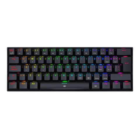 TECLADOS REDRAGON DRAGONBORN NEGRO RED SWITCH ESPAÑOL K630-RGB-SP RED