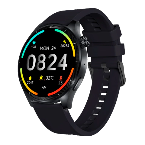 SMARTWATCH HAXLY QUIRO - BLACK BODY - BLACK STRAP