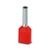 Terminal Tubular Elétrico Isolado Phoenix Contact AI-TWIN 2X 1 - 8 RD ( Pacote: 100 Unidades)