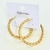 Argola Média Redonda Pastilhas - Dourado e Prata - comprar online