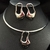 Conjunto Chocker Aro com Brinco Orgânico - M05 - Dourado e Prata na internet