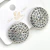 Brinco Ponteira Strass Redondo - 7 Cores