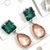 Imagem do Brinco Pequeno Cristais Quadrado e Gota - 4 cores
