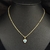Colar Folheado Dourado Coração Olho Grego - M06 - comprar online