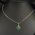 Colar Folheado Dourado Trevo Verde - M13 - comprar online