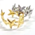 Bracelete de Metal Estrelas Textura - Dourado e Prata - comprar online