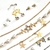Trio de Chocker e Brinco Bijoux Estrelas - Dourado e Prata na internet