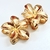 Piranha Grande de Metal Dourada Flor - comprar online