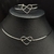 Conjunto Chocker Aro com Bracelete Coração - Dourado e Prata na internet
