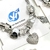 Pulseira Prata Pandora Berloques Coração Cravejado - 7 Cores - comprar online