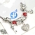 Pulseira Prata Pandora Berloques Coração Cravejado - 7 Cores