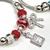 Bracelete Prata Berloques Laço e Quadro - 7 Cores - comprar online