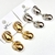 Brinco Médio Círculo e Gotas - Dourado e Prata - comprar online