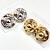Brinco Pequeno Disco - Dourado e Prata - comprar online