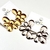 Brinco Pequeno Meia Flor 5 Petalas - Dourado e Prata - comprar online