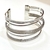 Bracelete de Metal Largo Arcos Tela - Dourado e Prata - Sol Bijoux - Loja de Acessórios Femininos para Atacado e Varejo