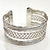 Bracelete de Metal Largo Arcos Trança - Dourado e Prata - Sol Bijoux - Loja de Acessórios Femininos para Atacado e Varejo