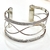Bracelete de Metal Largo Arcos Infinito - Dourado e Prata - Sol Bijoux - Loja de Acessórios Femininos para Atacado e Varejo