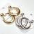 Argola Pequena ABS Tubo Redonda - Dourado e Prata - comprar online