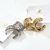 Argola Pequena Larga Martelada- Dourado e Prata - comprar online