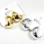 Argola Pequena ABS Larga - Dourado e Prata - comprar online