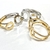 Bracelete Premium de Metal Círculos - Dourado e Prata - comprar online