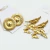 Brinco de Metal Fundição Dourado - Borboletas e Redondo