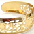 Bracelete de Metal Texturado Vazado - Dourado e Prata na internet