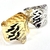 Bracelete de Metal Largo Martelado Frontal - Dourado e Prata - comprar online
