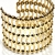 Bracelete de Metal Largo Esferas - Dourado e Prata na internet